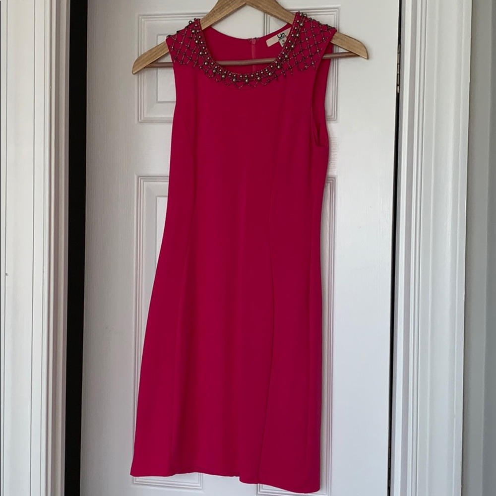 Hot pink body con special occasion dress  Small